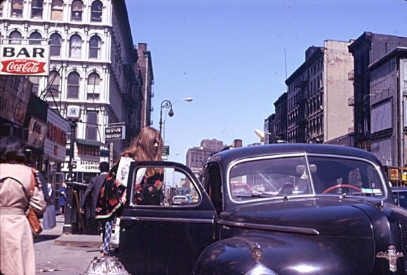 Shopping on Canal St in 1941 Chrysler - 1974