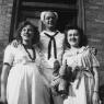 Ruth Olsen, Ned, Justine Grado - Aug 1945